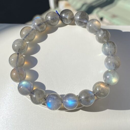 Vòng tay đá labradorite hắc nguyệt quang